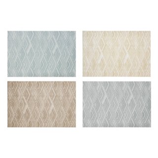Tischset abwaschbar 30x45 cm Platzset Flechtoptik 3D Rauten-Muster Platzdeckchen