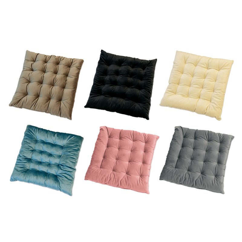 Sitzkissen Plüschkissen Polster Auflage Stuhl Kissen gesteppt ca. 40 , 14,95 €