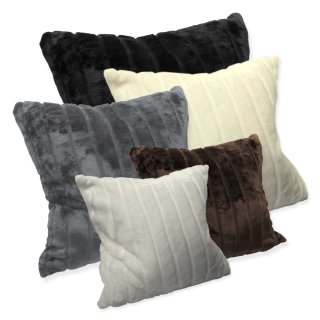 Kissenhülle Cashmere Touch flauschig weich Kissen in Nerz Optik Plüsch Kissenbezug