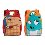 Kindergarten Rucksack Kinder Tasche 21x33 cm s&uuml;&szlig; mit 3D Filz-Tier