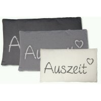 Kissenbezug Auszeit 30x50 cm Kissenhülle Dekokissen Zierkissen Bezug