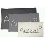 Kissenbezug Auszeit 30x50 cm Kissenhülle Dekokissen Zierkissen Bezug